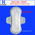 180mm Cotton Panty Liner with Wings (D332)